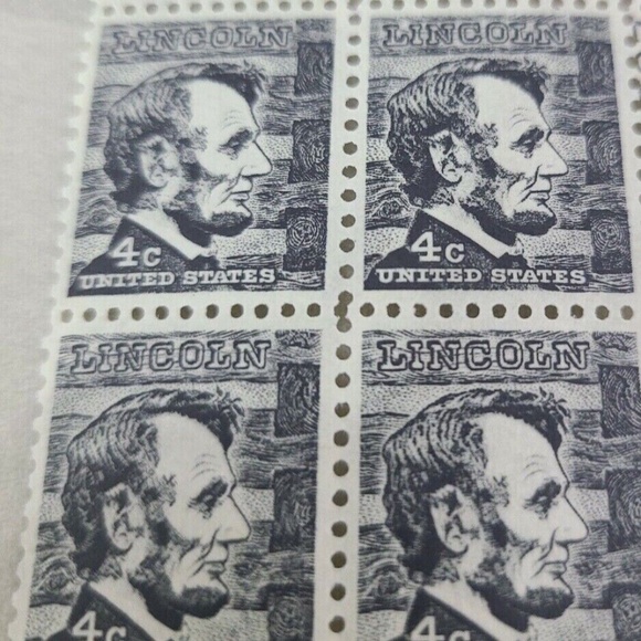 USPS Other - RARE - SET OF 4 US Abraham Lincoln Black 4 Cent  unused